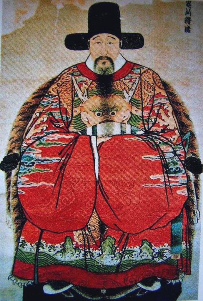 上图：张居正（1525-1582年），明万历年间为内阁首辅长达十年，任内推行一条鞭法，使赋税货币化，影响深远。