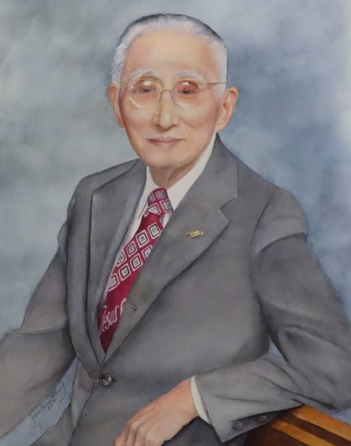 Lit-Sen Chang, lovingly painted in watercolor by his daughter-in-law, Jean Anne Chang www.jeanachang.com